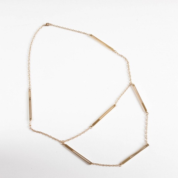 ✨10 for $10✨  Metal Bar Necklace - Picture 1 of 4